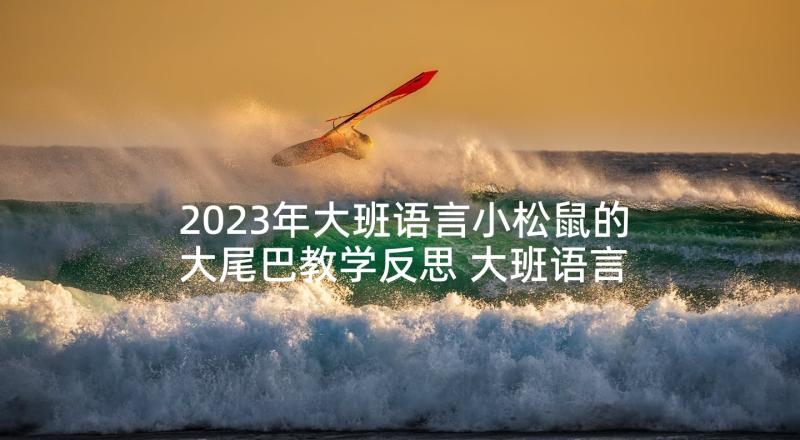 2023年大班语言小松鼠的大尾巴教学反思 大班语言活动教案(汇总10篇)