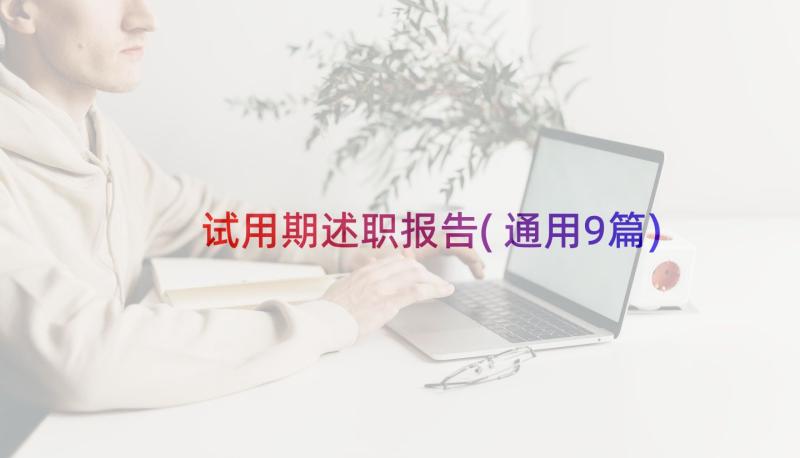 试用期述职报告(通用9篇)