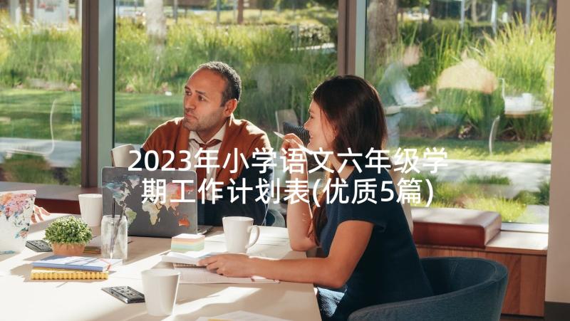 2023年小学语文六年级学期工作计划表(优质5篇)