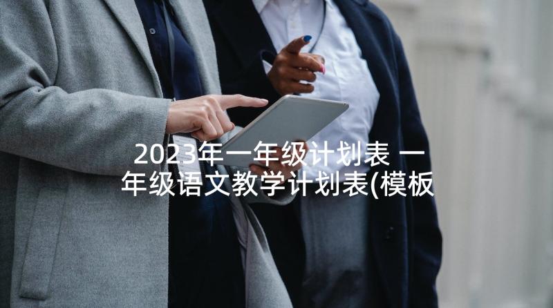 2023年一年级计划表 一年级语文教学计划表(模板8篇)