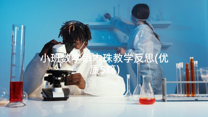 小班数学串木珠教学反思(优质5篇)