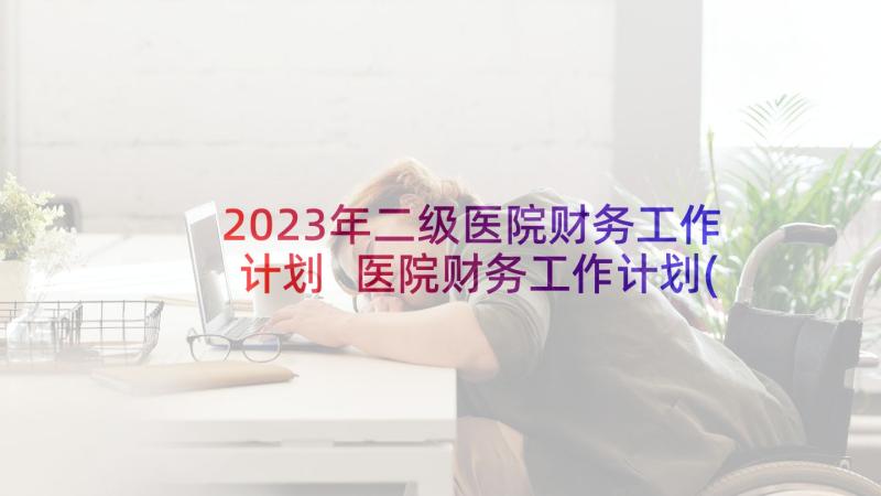 2023年二级医院财务工作计划 医院财务工作计划(实用7篇)