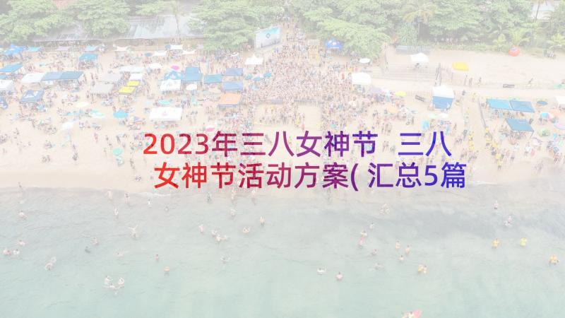 2023年三八女神节 三八女神节活动方案(汇总5篇)