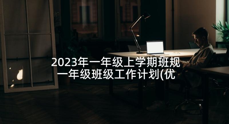 2023年一年级上学期班规 一年级班级工作计划(优质8篇)