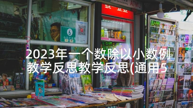 2023年一个数除以小数例教学反思教学反思(通用5篇)