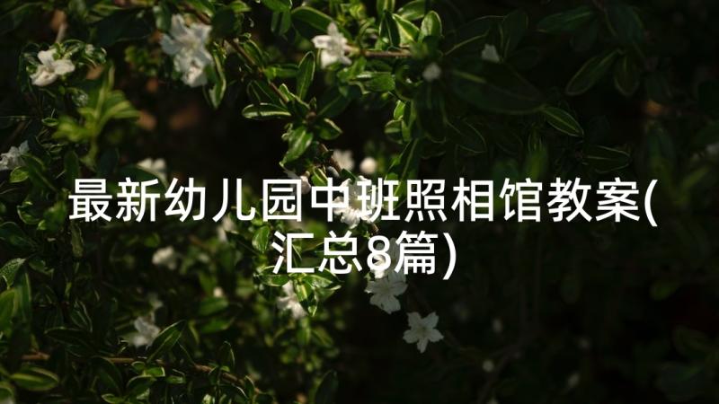 最新幼儿园中班照相馆教案(汇总8篇)