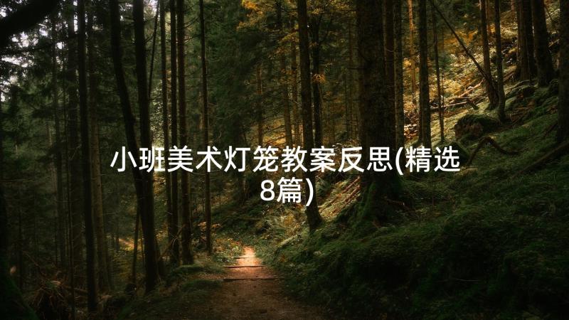 小班美术灯笼教案反思(精选8篇)