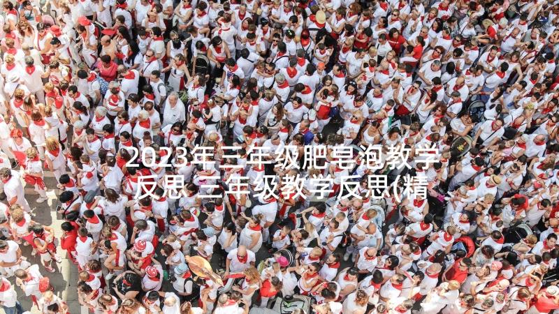 2023年三年级肥皂泡教学反思 三年级教学反思(精选10篇)