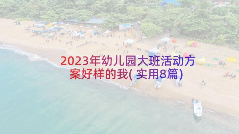 2023年幼儿园大班活动方案好样的我(实用8篇)