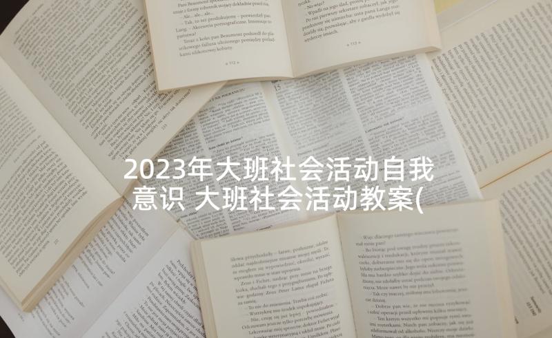 2023年大班社会活动自我意识 大班社会活动教案(大全10篇)