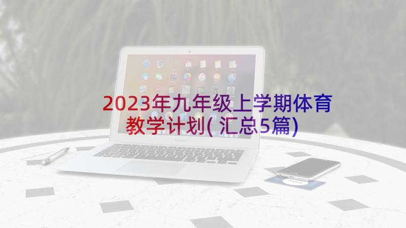 2023年九年级上学期体育教学计划(汇总5篇)