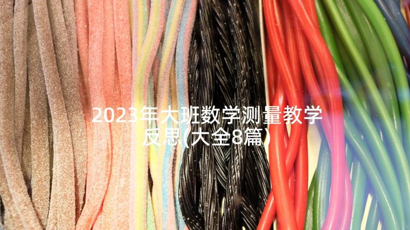 2023年大班数学测量教学反思(大全8篇)