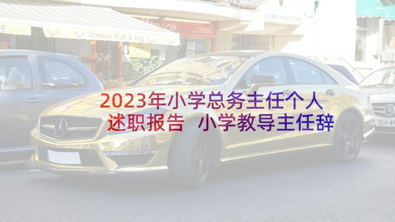 2023年小学总务主任个人述职报告 小学教导主任辞职报告(汇总5篇)