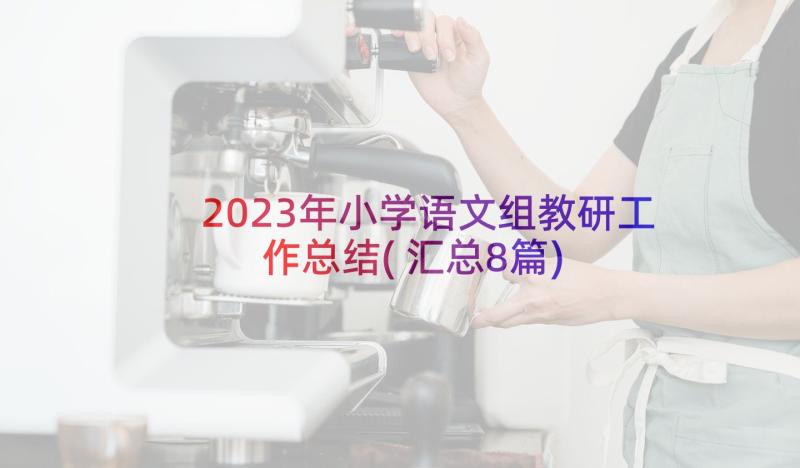 2023年小学语文组教研工作总结(汇总8篇)