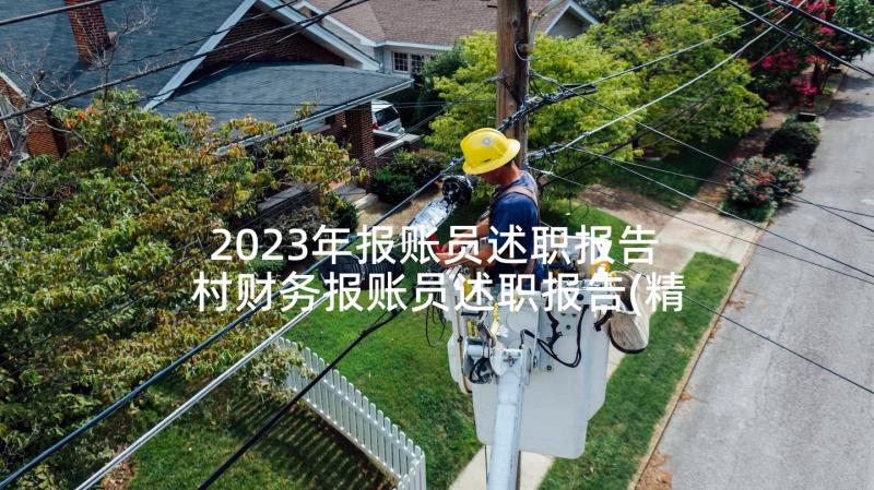 2023年报账员述职报告 村财务报账员述职报告(精选7篇)