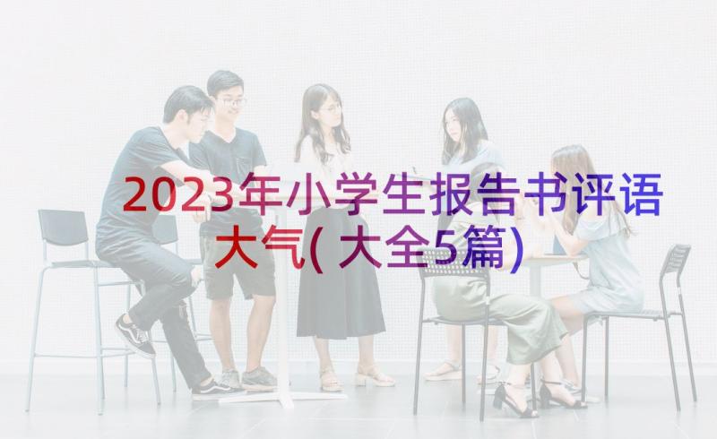 2023年小学生报告书评语大气(大全5篇)