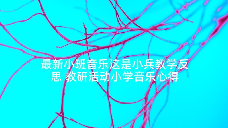 最新小班音乐这是小兵教学反思 教研活动小学音乐心得体会(通用8篇)