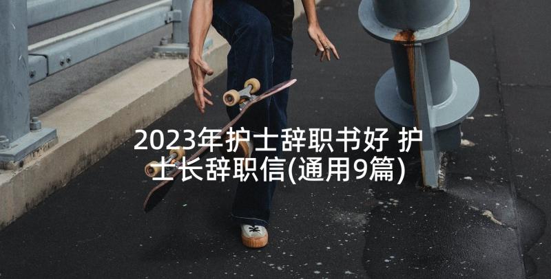 2023年护士辞职书好 护士长辞职信(通用9篇)