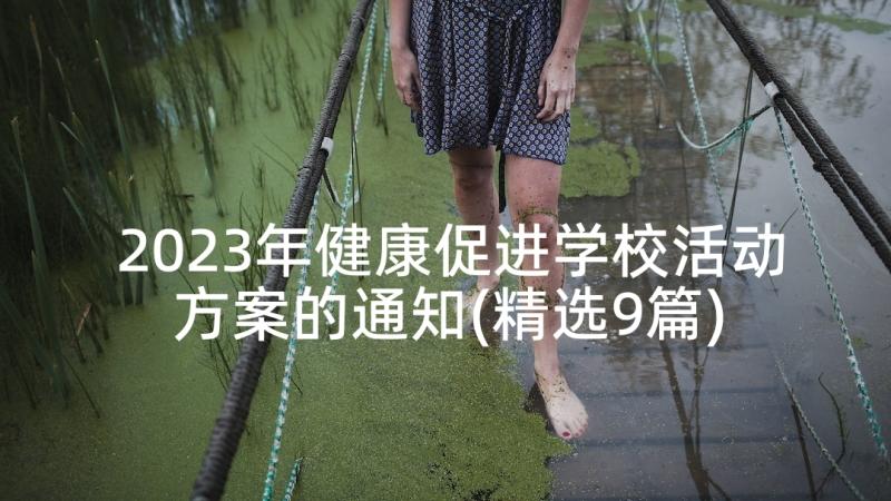 2023年健康促进学校活动方案的通知(精选9篇)