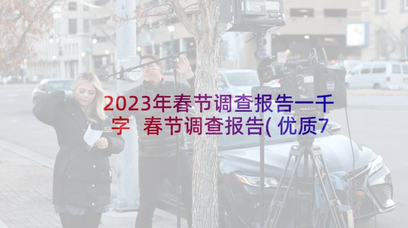 2023年春节调查报告一千字 春节调查报告(优质7篇)