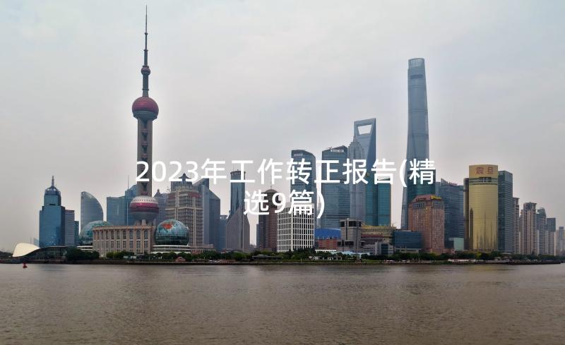 2023年工作转正报告(精选9篇)