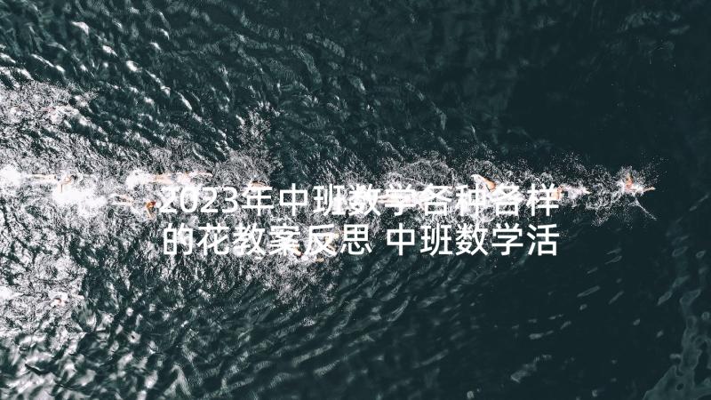 2023年中班数学各种各样的花教案反思 中班数学活动反思(优秀6篇)