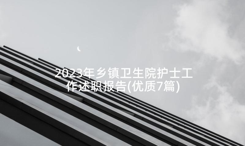 2023年乡镇卫生院护士工作述职报告(优质7篇)