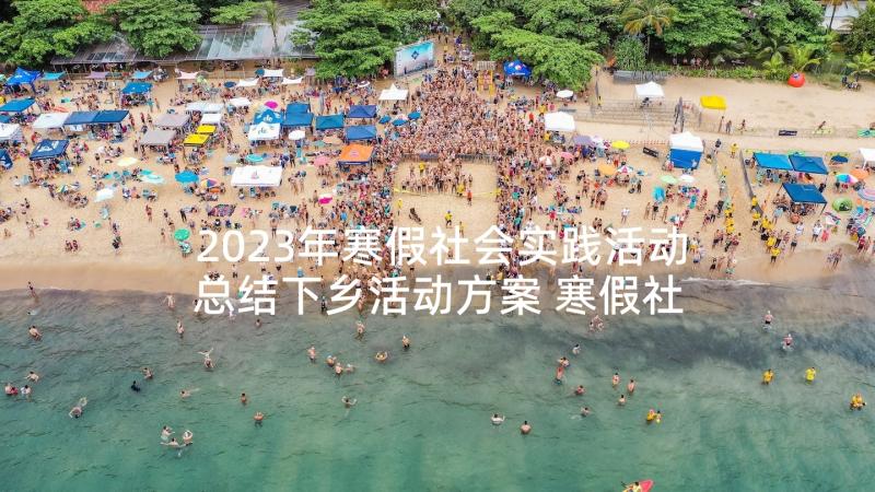 2023年寒假社会实践活动总结下乡活动方案 寒假社会实践活动总结(模板10篇)