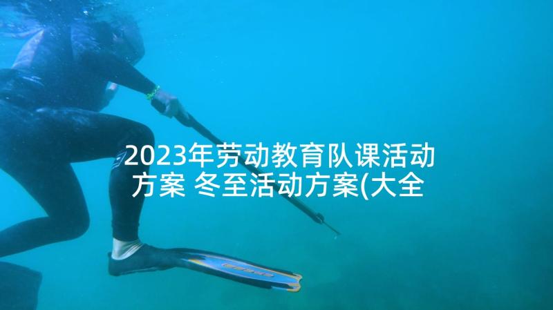 2023年劳动教育队课活动方案 冬至活动方案(大全8篇)