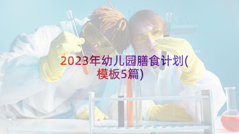 2023年幼儿园膳食计划(模板5篇)