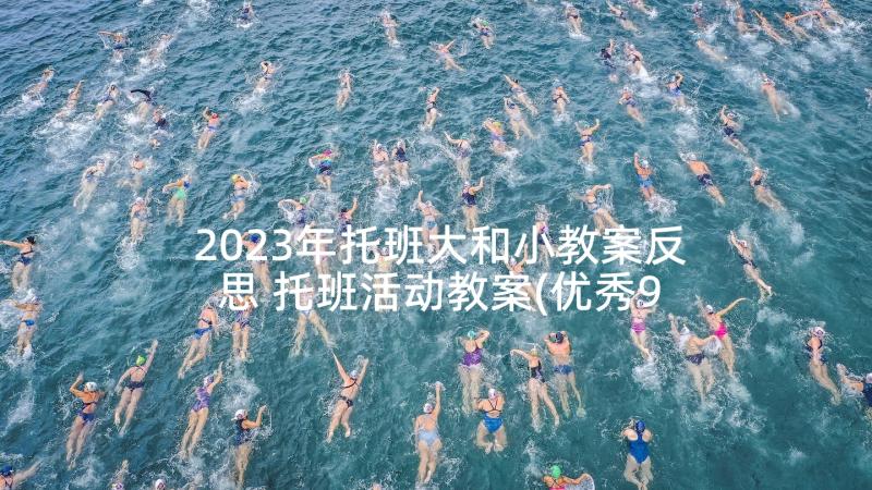 2023年托班大和小教案反思 托班活动教案(优秀9篇)