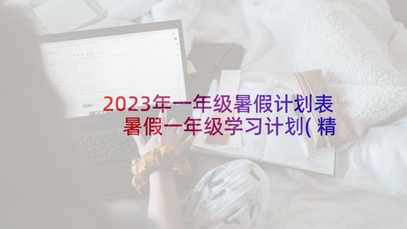 2023年一年级暑假计划表 暑假一年级学习计划(精选10篇)