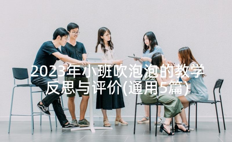 2023年小班吹泡泡的教学反思与评价(通用5篇)