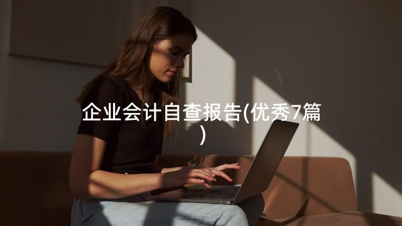 企业会计自查报告(优秀7篇)