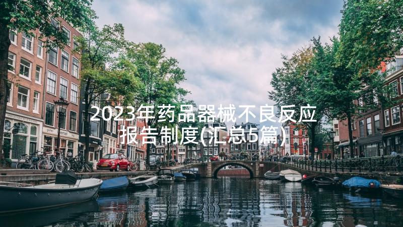 2023年药品器械不良反应报告制度(汇总5篇)