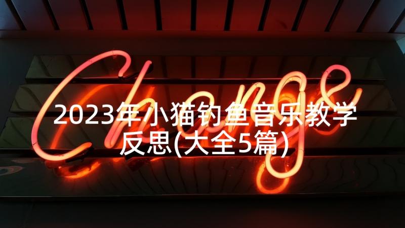 2023年小猫钓鱼音乐教学反思(大全5篇)