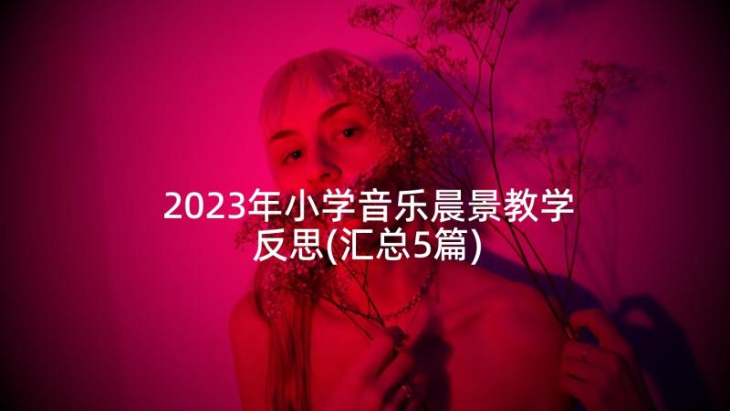 2023年小学音乐晨景教学反思(汇总5篇)