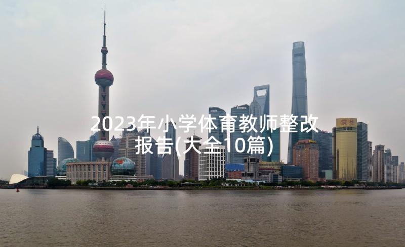 2023年小学体育教师整改报告(大全10篇)