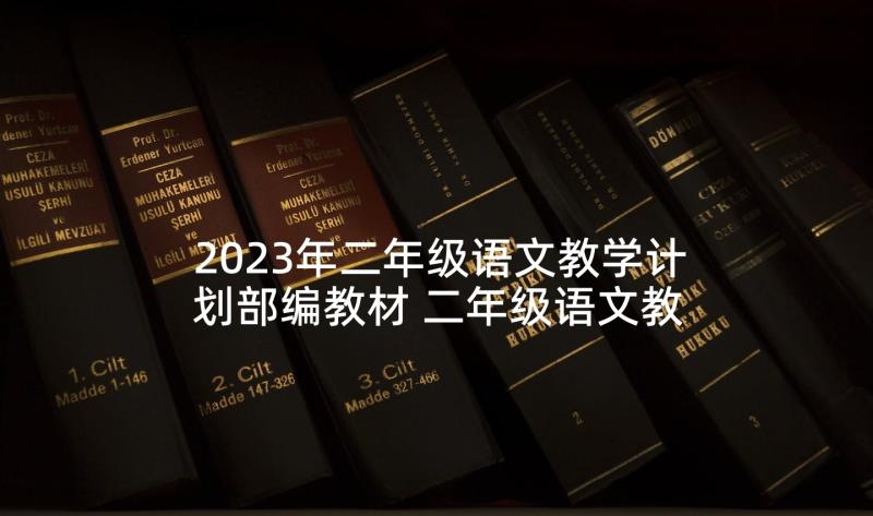 2023年二年级语文教学计划部编教材 二年级语文教学计划(汇总9篇)