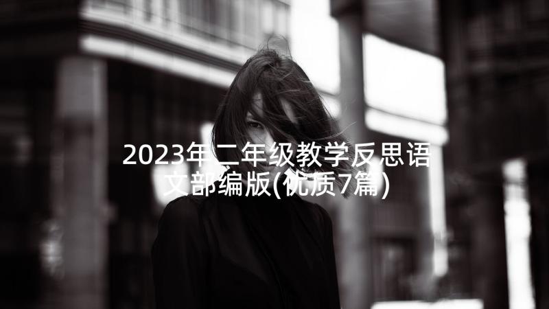 2023年二年级教学反思语文部编版(优质7篇)