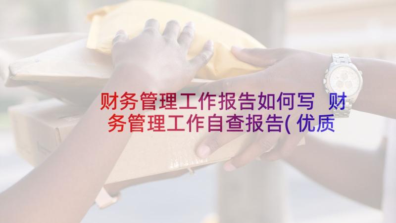 财务管理工作报告如何写 财务管理工作自查报告(优质5篇)