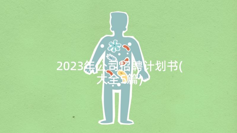 2023年公司招聘计划书(大全5篇)