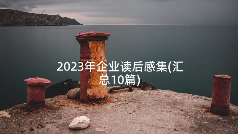 2023年企业读后感集(汇总10篇)