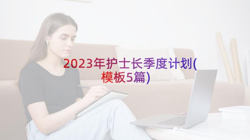 2023年护士长季度计划(模板5篇)