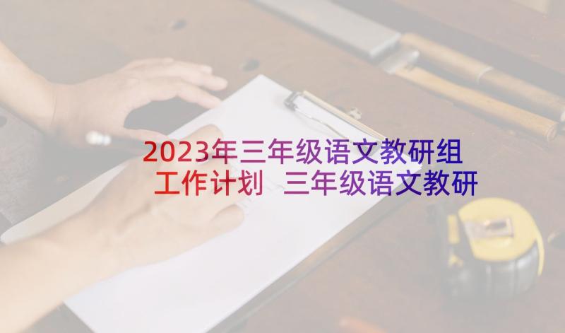 2023年三年级语文教研组工作计划 三年级语文教研组的工作计划(精选7篇)