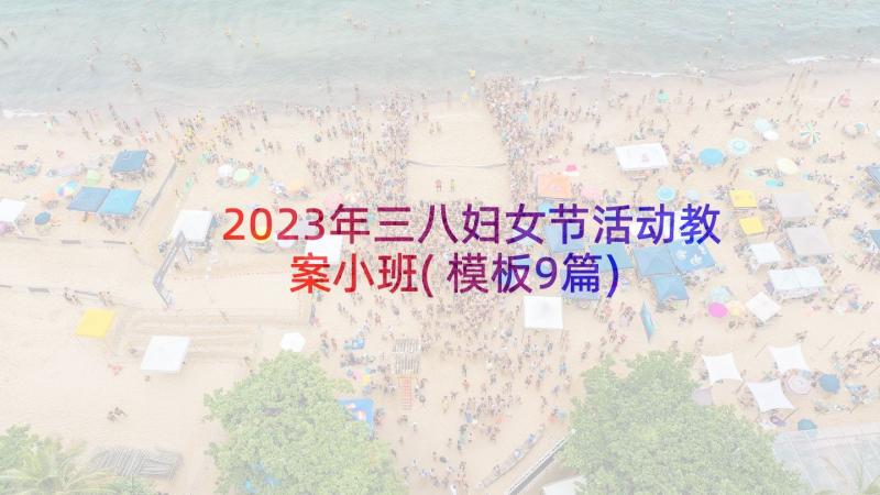 2023年三八妇女节活动教案小班(模板9篇)