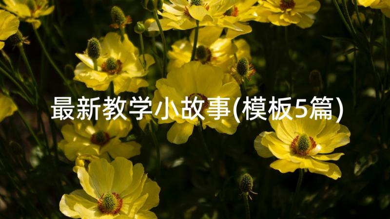 最新教学小故事(模板5篇)