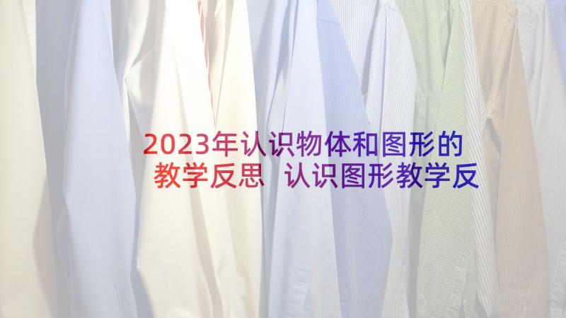 2023年认识物体和图形的教学反思 认识图形教学反思(大全9篇)