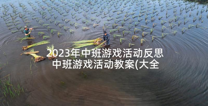 2023年中班游戏活动反思 中班游戏活动教案(大全6篇)