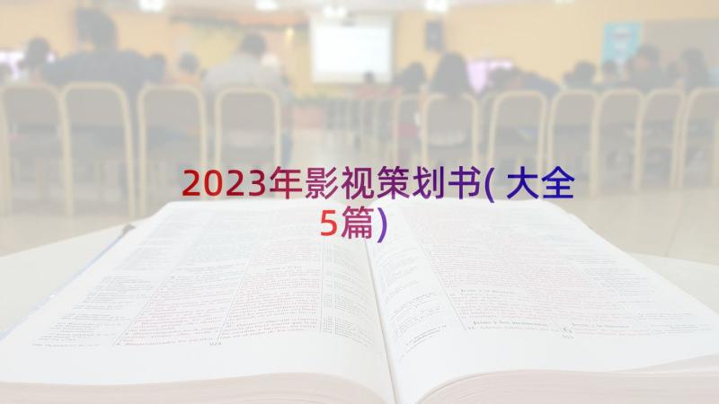 2023年影视策划书(大全5篇)